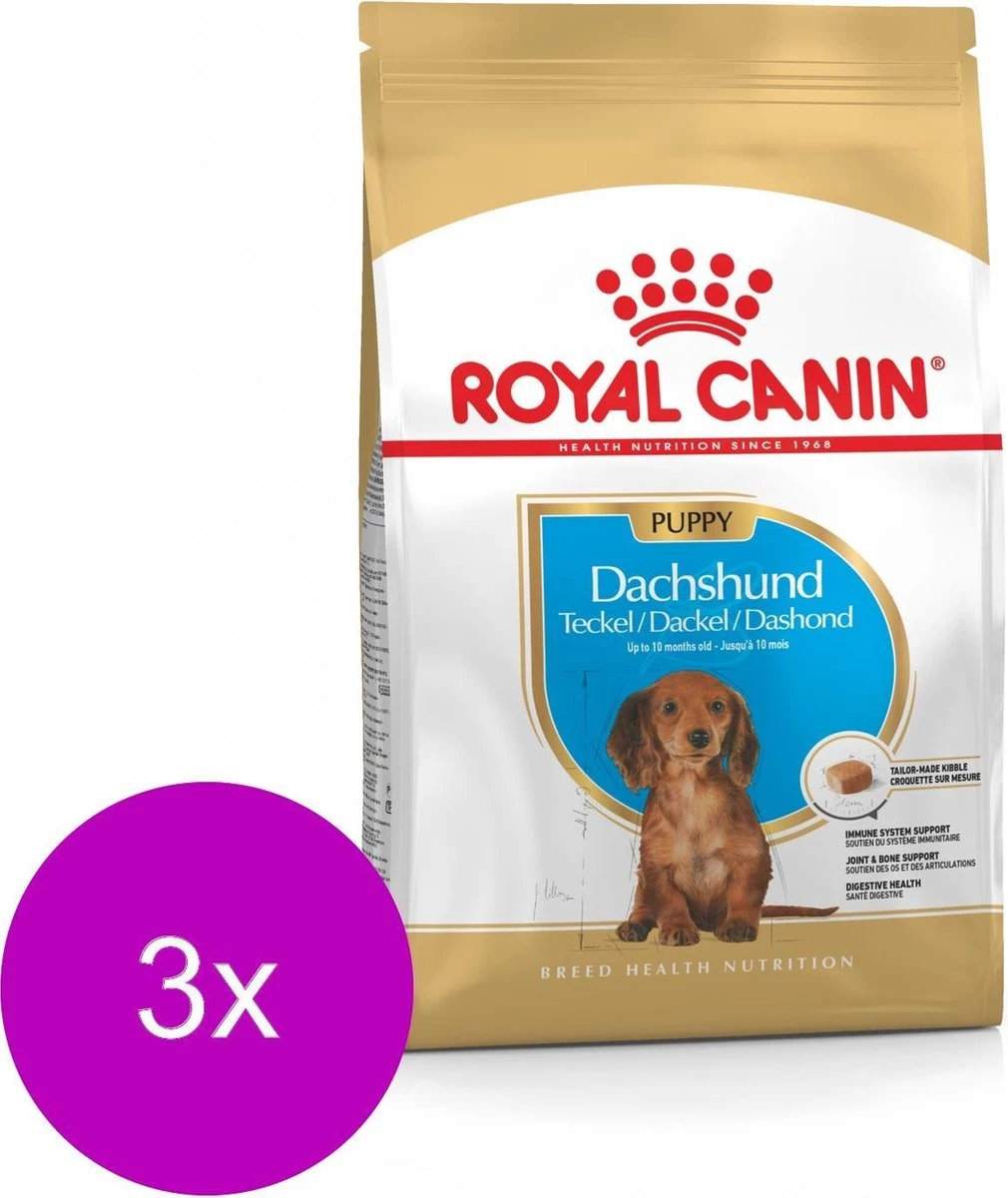 Royal Canin Bhn Dachshund Puppy - Hondenvoer - 3 X 1.5 Kg 3 Royal Canin Bhn Dachshund Puppy - Hondenvoer - 3 X 1.5 Kg