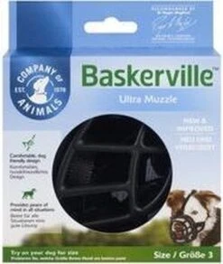 Company Of Animals Baskerville Ultra Muzzle - Muilkorf - Maat 3 (M) - Zwart -Hondenspullen Verkoop 1015x1200 2