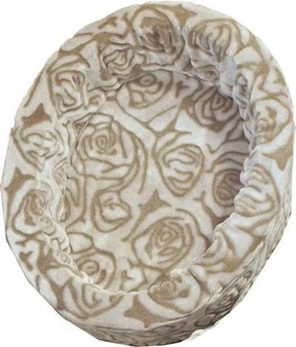 NapZZZ Hondenmand Teddy Roosprint Taupe No 4: 74 X 65 X20 Cm 4 NapZZZ Hondenmand Teddy Roosprint Taupe No 4: 74 X 65 X20 Cm - Afbeelding 2