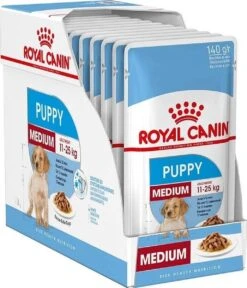 Royal Canin Shn Medium Puppy Pouch - Hondenvoer - 10 X 140 G -Hondenspullen Verkoop 1029x1200 1