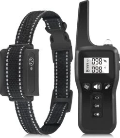 Anti Blafband EN Trainingshalsband In 1 - UNIEK SYSTEEM - 1000m Bereik - 100 Levels - Trainingsband - Antiblafband - Geluid En Vibratie/trilling - Grote En Kleine Honden - Waterdicht - Incl. E-book