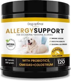 DOG OPTIMAL ANTI ALLERGY SUPPORT 120 Stuks - Allergie - Honden - Hondensnacks - Hondenkoekjes - Hondensupplementen - Honden - Puppy - Hondenvoeding - Weerstand - Jeuk-hond - Jeuk