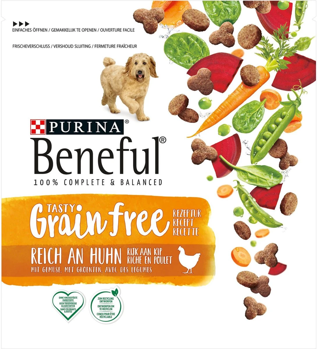 PURINA® Beneful® Grain Free Hondenvoer Rijk Aan Kip Met Groenten 1.2kg 3 PURINA® Beneful® Grain Free Hondenvoer Rijk Aan Kip Met Groenten 1.2kg