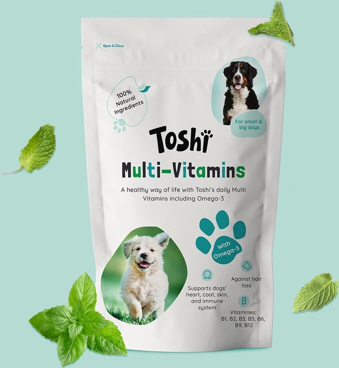 Toshi Multi Vitaminen Met Omega-3 - 100% Natuurlijke Hondensnack Voor Kleine En Grote Honden - Hondenkoekjes Voor Een Gezonde Levensstijl 3 Toshi Multi Vitaminen Met Omega-3 - 100% Natuurlijke Hondensnack Voor Kleine En Grote Honden - Hondenkoekjes Voor Een Gezonde Levensstijl