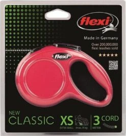 Flexi New Classic Koord - Hondenriem - Rood - S - 8 M - (<12 Kg) -Hondenspullen Verkoop 1115x1200 2