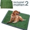 Merkloos Gtrise Hondentoilet Met 2 Matten - Out/Indoor - Zindelijkheidstraining Ebook - Dieren Wc -Hondenspullen Verkoop 1141x1200