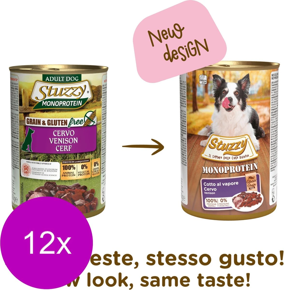 Stuzzy Blik Adult 400 G - Hondenvoer - 12 X Hert 4 Stuzzy Blik Adult 400 G - Hondenvoer - 12 X Hert - Afbeelding 2