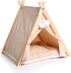 Dogs&Co Tippi Tent Voor Katten Of Kleine Honden Ecru -Hondenspullen Verkoop 1181x1200 4