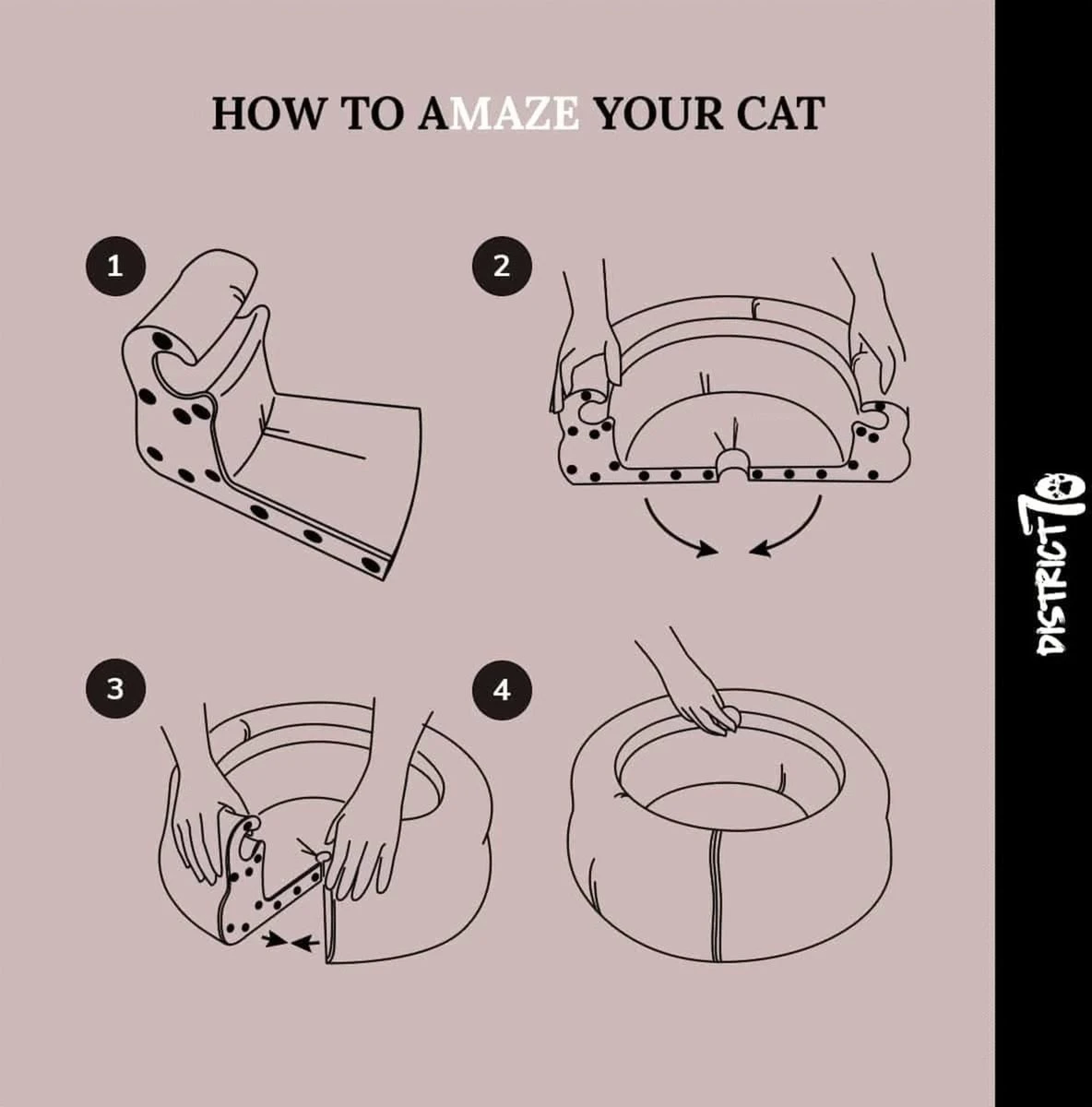 District 70 MAZE 3-in-1 Opvouwbare Kartonnen Kattenmand - Inclusief Catnip Balletje - Voor Slapen, Spelen En Krabben! 19 District 70 MAZE 3-in-1 Opvouwbare Kartonnen Kattenmand - Inclusief Catnip Balletje - Voor Slapen, Spelen En Krabben! - Afbeelding 17