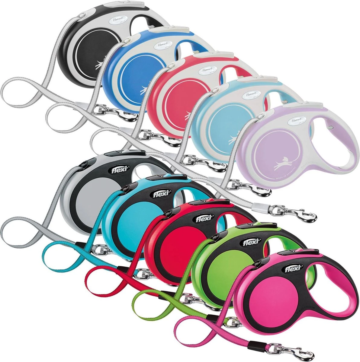 Flexi Rollijn New Comfort Tape M 5 M - Hondenriem - Zwart&Lichtgrijs 8 Flexi Rollijn New Comfort Tape M 5 M - Hondenriem - Zwart&Lichtgrijs - Afbeelding 6