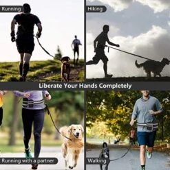 Looplijn Met Heupriem Hands Free - Hondenriem - Reflecterende Hardloopband -Elastische Leiband - Heuptas En Flessenhouder - Zwart - 150 Cm Tot 210 Cm -Hondenspullen Verkoop 1194x1200 8