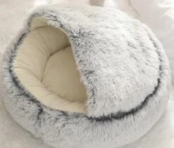 Mooki Nova Plushe - Kattenmand - Luxe Kattenbed - Kattenkussen - Cavebed - Donut - Extra Zacht & Comfortabel - Hondenmand - Lichtblauw - 50 Cm -Hondenspullen Verkoop 1200x1022 3