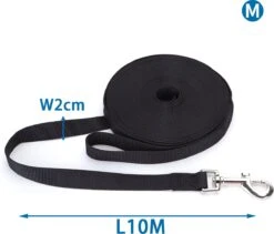 Nobleza Trainingslijn - Longeerlijn - Sleeplijn - Hondenlijn - Trainingslijn Hond - Speurlijn - 10 Meter - Zwart 15 Nobleza Trainingslijn - Longeerlijn - Sleeplijn - Hondenlijn - Trainingslijn Hond - Speurlijn - 10 Meter - Zwart -Hondenspullen Verkoop 1200x1026 4