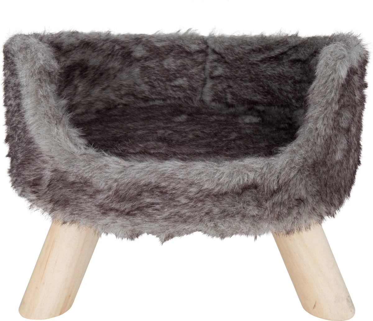 District 70 NORDIC - Luxe Kattenmand Op Pootjes - 40x30x25cm In Silver - Silver 2 District 70 NORDIC - Luxe Kattenmand Op Pootjes - 40x30x25cm In Silver - Silver