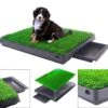 Merkloos Hondentoilet Kunstgras Met Bak - Indoor Dierentoilet - Uitneembare Opvangbak - Puppy Training Pets - Outdoor/Balkon/Tuin/Indoor Toilet - 50x64 Cm -Hondenspullen Verkoop 1200x1041 9