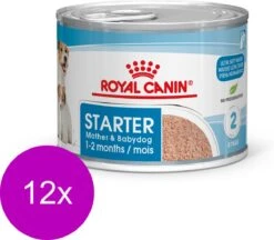 Royal Canin Starter Mousse Mother & Babydog - Puppy-Hondenvoer - 12 X 195 G -Hondenspullen Verkoop 1200x1047 1