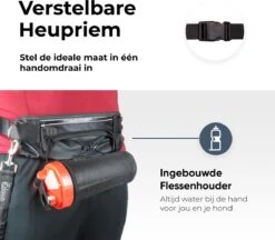 Canicross Looplijn Hond Met Heupriem Voor Hardlopen - Elastische Handsfree Hondenriem - Honden Trainingslijn - 150/200cm - Grijs -Hondenspullen Verkoop 1200x1050 2