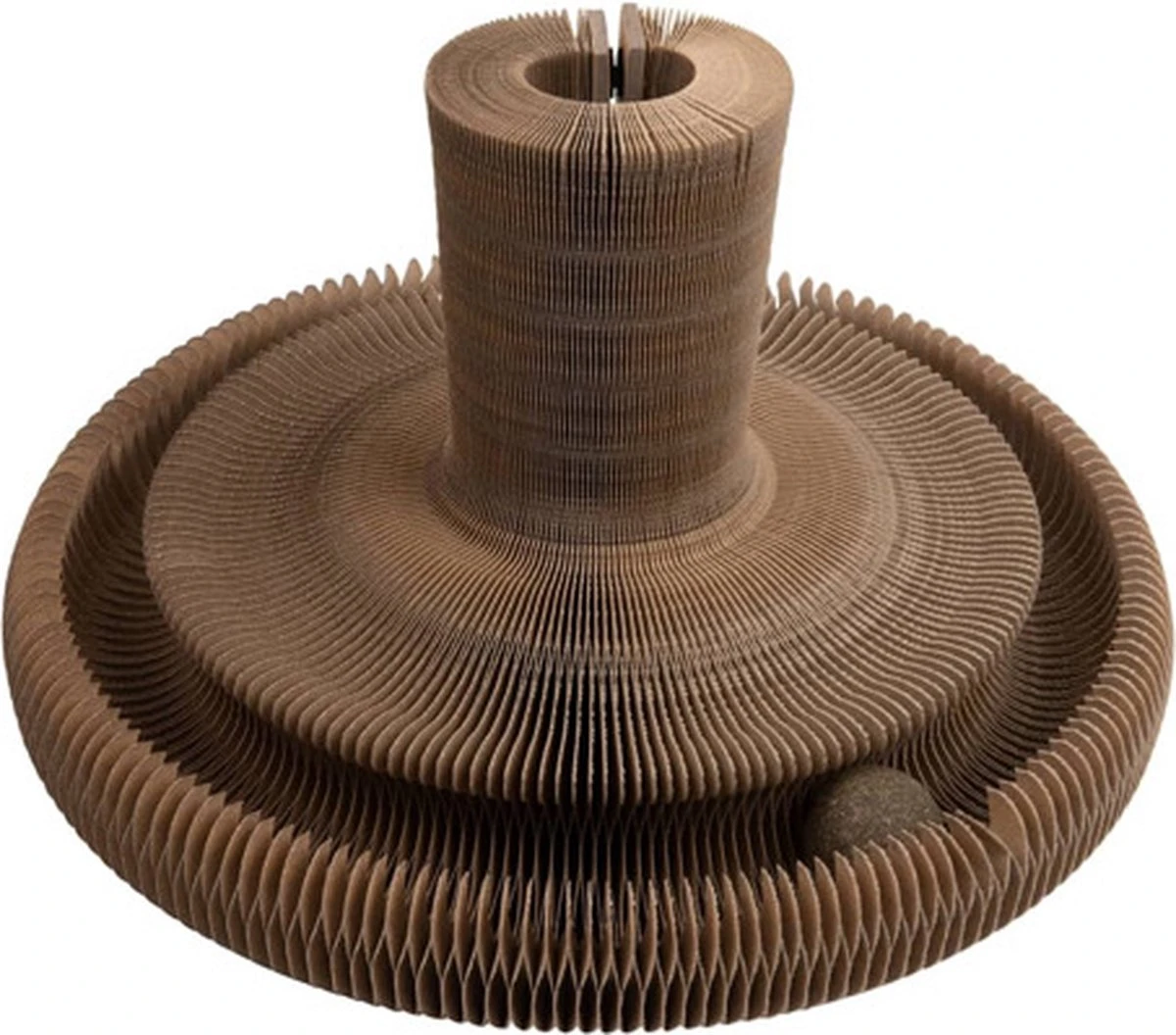 District 70 MAZE 3-in-1 Opvouwbare Kartonnen Kattenmand - Inclusief Catnip Balletje - Voor Slapen, Spelen En Krabben! 4 District 70 MAZE 3-in-1 Opvouwbare Kartonnen Kattenmand - Inclusief Catnip Balletje - Voor Slapen, Spelen En Krabben! - Afbeelding 2