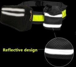 Looplijn Met Heupriem Hands Free - Hondenriem - Reflecterende Hardloopband -Elastische Leiband - Heuptas En Flessenhouder - Zwart - 150 Cm Tot 210 Cm -Hondenspullen Verkoop 1200x1061 1