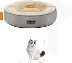 Hoppa! Hondenbed, Kattenbed, Donut, Ø 50 Cm, Lichtgrijs -Hondenspullen Verkoop 1200x1061 2