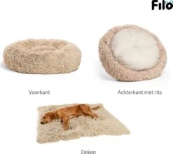 Filo Hondenmand 60cm Met Deken & Rits – Crème – Geschikt Als Kattenmand - Fluffy Donut Hondenbed Lichtbruin - Honden Mand & Bed – Hondenkussen – Kussen Hond – Katten Mand -Hondenspullen Verkoop 1200x1068 2