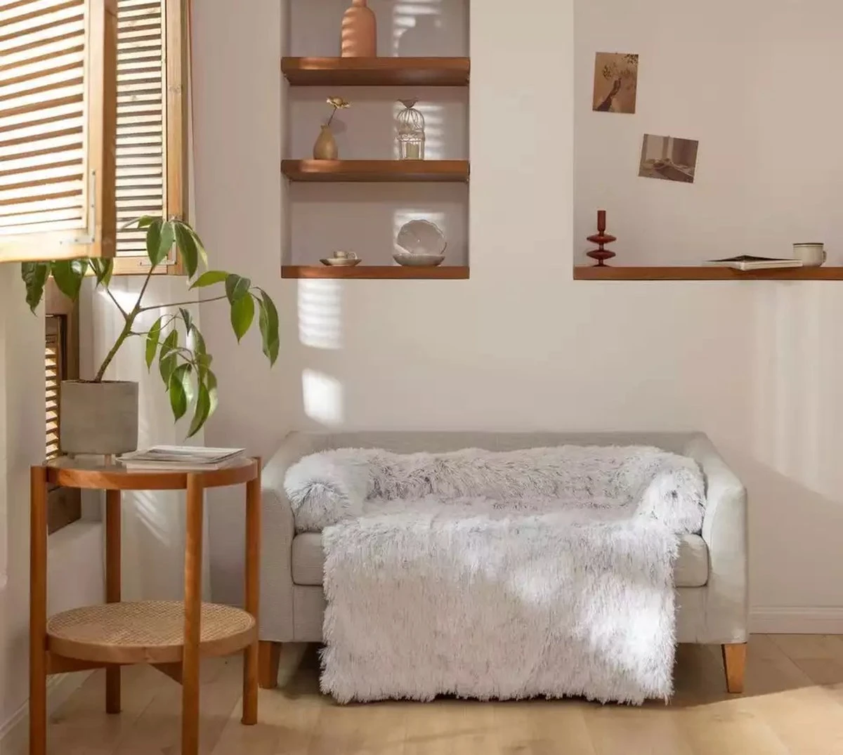 Quzi Hondenkussen Voor Bank - Fluffy Hondendeken - Bankbescherming Hond - 85x85cm - Afneembare Hoes 9 Quzi Hondenkussen Voor Bank - Fluffy Hondendeken - Bankbescherming Hond - 85x85cm - Afneembare Hoes - Afbeelding 7