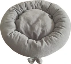 Pochon Pet - Ronde Kattenmand - Rond Kattenkussen - Ronde Hondenmand - Donut - Superzacht - Grijs - 50cm - 50 X 50 X 12 Cm