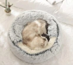 Mooki Nova Plushe - Kattenmand - Luxe Kattenbed - Kattenkussen - Cavebed - Donut - Extra Zacht & Comfortabel - Hondenmand - Lichtblauw - 50 Cm -Hondenspullen Verkoop 1200x1078 2