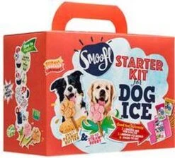 Smoofl Honden Lekkernij - Starter Kit Om Je Eigen Honden Ijs Te Maken, Kit Met 2 Ijsmixen Voor Honden, Pindakaas En Aardbei Smaak, Een Pootvormige Silicone Vorm - Voor 4 Hondenijsjes -Hondenspullen Verkoop 1200x1090