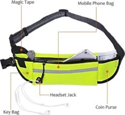 Hondenriem Hardloopriem Elastische Reflecterende Geschikt Voor Hardlopen - Handsfree Riem Met Opbergtasje – Hond Looplijn - Schokabsorberend - Groen -Hondenspullen Verkoop 1200x1098 1