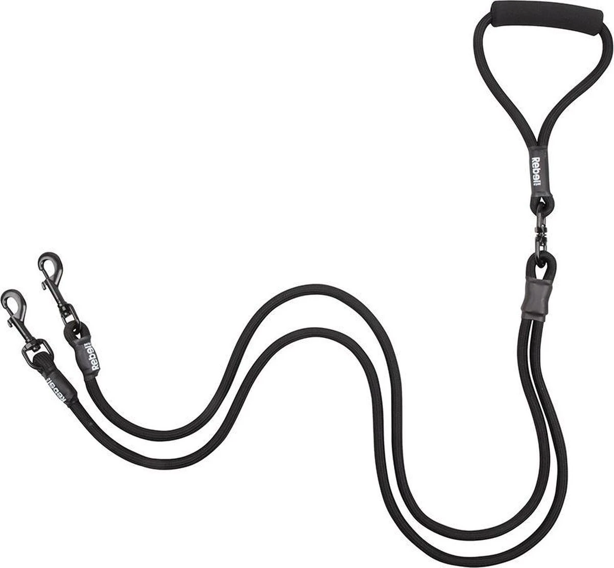 Rebel Petz - Dubbele Verstelbare Hondenriem Voor Twee Honden - Met Draaibare Sluiting En Zacht Handvat - Small En Large - Small (140 Cm Lang, Ø 8 Mm) 13 Rebel Petz - Dubbele Verstelbare Hondenriem Voor Twee Honden - Met Draaibare Sluiting En Zacht Handvat - Small En Large - Small (140 Cm Lang, Ø 8 Mm) - Afbeelding 11