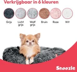 Snoozle Donut Hondenmand - Zacht En Luxe Hondenkussen - Wasbaar - Fluffy - Hondenmanden - 50cm - Grijs -Hondenspullen Verkoop 1200x1118 4