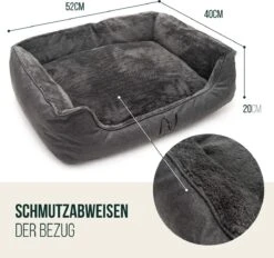 Happilax Wasbaar Hondenbed Met Omkeerbaar Kussen, Hondenmand Voor Kleine Honden, S - Grijs, Puppies Of Katten -Hondenspullen Verkoop 1200x1126