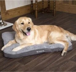 Scruffs Cosy - Comfortabel Hondenkussen In Grijs, Beige Of Karamel - Met Imitatie Suède Buitenvoering En Superzachte Binnenvoering - 100 X 70 Cm - Grijs -Hondenspullen Verkoop 1200x1128 4