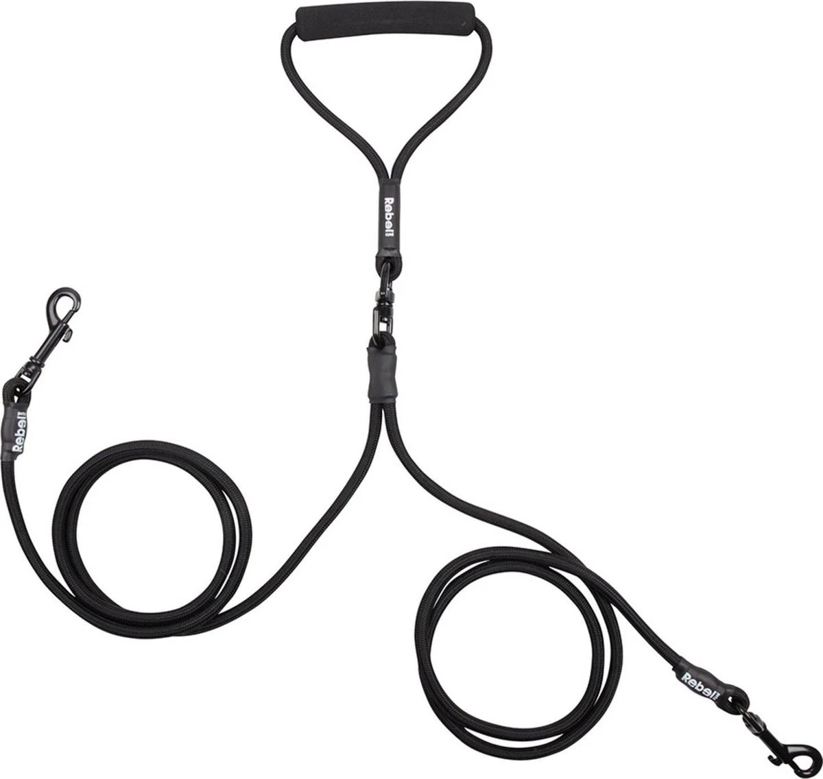 Rebel Petz - Dubbele Verstelbare Hondenriem Voor Twee Honden - Met Draaibare Sluiting En Zacht Handvat - Small En Large - Small (140 Cm Lang, Ø 8 Mm) 15 Rebel Petz - Dubbele Verstelbare Hondenriem Voor Twee Honden - Met Draaibare Sluiting En Zacht Handvat - Small En Large - Small (140 Cm Lang, Ø 8 Mm) - Afbeelding 13