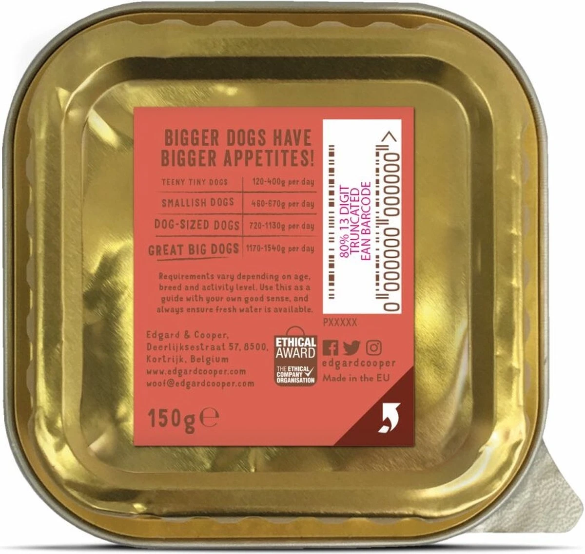 11x Edgard & Cooper Kuipje Vers Vlees Senior Hondenvoer Kip - Zalm 150 Gr 4 11x Edgard & Cooper Kuipje Vers Vlees Senior Hondenvoer Kip - Zalm 150 Gr - Afbeelding 2