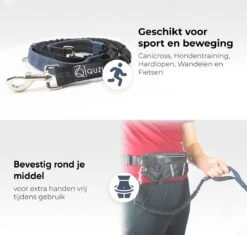 Canicross Looplijn Hond Met Heupriem Voor Hardlopen - Elastische Handsfree Hondenriem - Honden Trainingslijn - 150/200cm - Grijs -Hondenspullen Verkoop 1200x1142 4