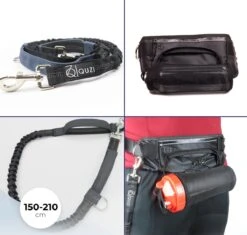 Canicross Looplijn Hond Met Heupriem Voor Hardlopen - Elastische Handsfree Hondenriem - Honden Trainingslijn - 150/200cm - Grijs -Hondenspullen Verkoop 1200x1142 5