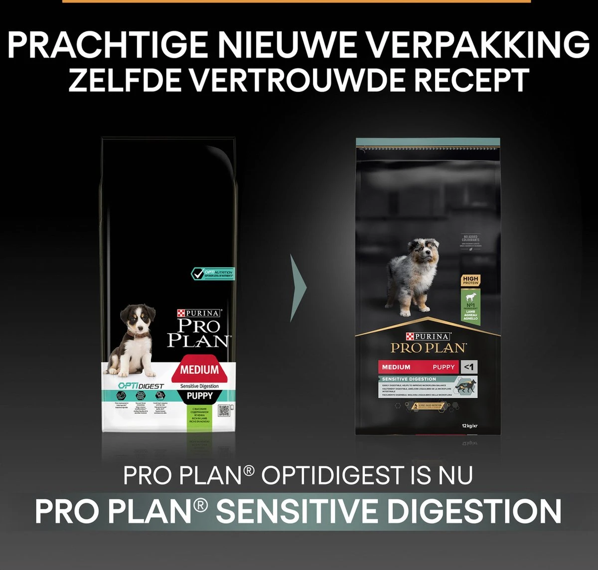 Pro Plan Medium Puppy Sensitive Digestion - Honden Droogvoer - Lam - 4 X 3 Kg 7 Pro Plan Medium Puppy Sensitive Digestion - Honden Droogvoer - Lam - 4 X 3 Kg - Afbeelding 5