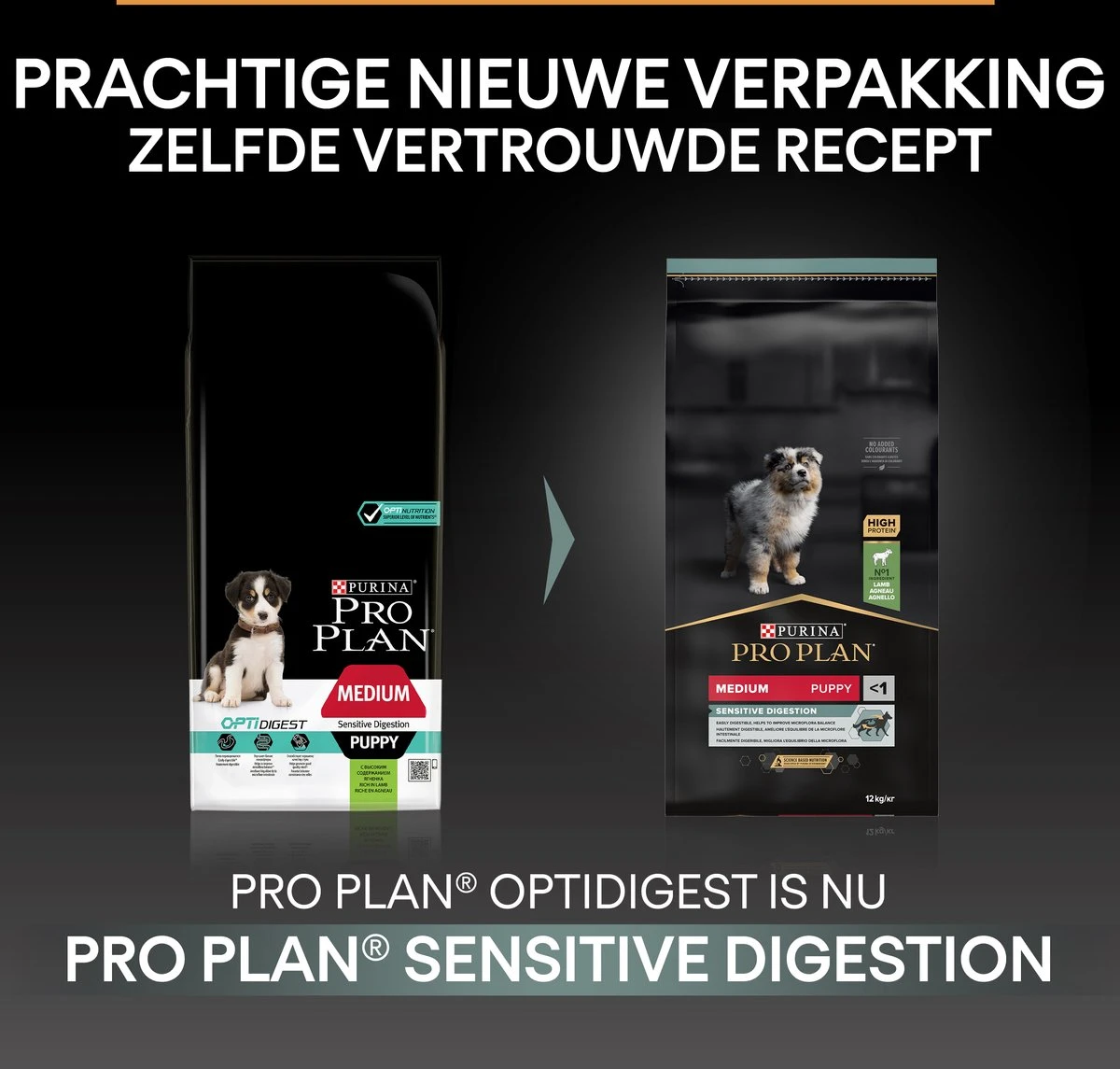 Pro Plan Medium Puppy Sensitive Digestion - Honden Droogvoer - Lam - 4 X 3 Kg 5 Pro Plan Medium Puppy Sensitive Digestion - Honden Droogvoer - Lam - 4 X 3 Kg - Afbeelding 3