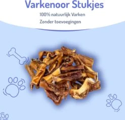 Animalgoods Gedroogde Snacks - Hondensnack - Varken - Varkensoorstukjes - 500 Gram - Hondensnacks - Honden - Snacks -Hondenspullen Verkoop 1200x1150 5