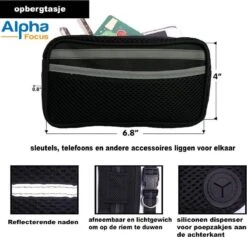 Looplijn Met Heupriem Hands Free - Hondenriem - Reflecterende Hardloopband -Elastische Leiband - Heuptas En Flessenhouder - Zwart - 150 Cm Tot 210 Cm -Hondenspullen Verkoop 1200x1152 2