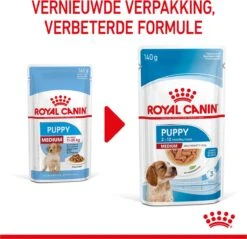 Royal Canin Shn Medium Puppy Pouch - Hondenvoer - 10 X 140 G -Hondenspullen Verkoop 1200x1159 36