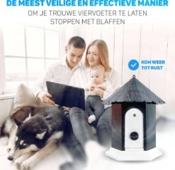 Vulpes Pets® Anti Blaf Apparaat Pro - Anti Blafband Voor Alle Honden - Luxe Hondentrainer - Diervriendelijk & Zonder Schok - Inclusief 9V Batterij - Waterbestendig - Ophangbaar - Instelbare Ultrasone Niveauregeling - 4 Standen -Hondenspullen Verkoop 1200x1160 7
