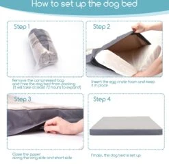 Nobleza Orthopedische Hondenkussen Wasbaar - Hondenbed - Maat XL: 110 X 80 X 8 Cm - Grijs -Hondenspullen Verkoop 1200x1162 12