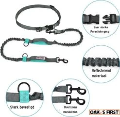 Oak's First Elastische En Diervriendelijke Looplijn Met Heupriem - Hondenriem - 150cm/210cm - Grijs 9 Oak's First Elastische En Diervriendelijke Looplijn Met Heupriem - Hondenriem - 150cm/210cm - Grijs -Hondenspullen Verkoop 1200x1166 4