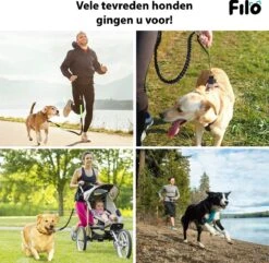 Filo Elastische Hondenriem Middel - Hardlopen En Wandelen - Hardloopriem Hond Handsfree Met Heuptasje - Looplijn Met Heupriem - Canicross Gordel Honden - Riemen - Heupgordel - Leiband -Hondenspullen Verkoop 1200x1171 5
