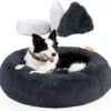 RK® Donut Hondenmand - Zacht Pluche Hondenmand - Hondenbed - 70cm - Hondenkussen - Kattenmand - Grijs Grey -Hondenspullen Verkoop 1200x1172 6