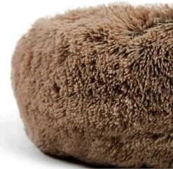 HONDEN RELAX Kussen - Superzacht Fluffy Ronde Mand 100 Cm - Taupe/Zandkleur -Hondenspullen Verkoop 1200x1174 13