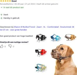 Sharon B Muilkorf Hond - Zwart - XL - Comfortabel - Snuitomtrek 34 Tot 37 Cm - Voor Grote Honden 23 Sharon B Muilkorf Hond - Zwart - XL - Comfortabel - Snuitomtrek 34 Tot 37 Cm - Voor Grote Honden -Hondenspullen Verkoop 1200x1174 18
